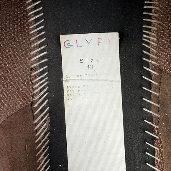 Glyph Brown Digital Knit Men's Sz 13 Slip-On Comfort Minimalist Loafer Shoes - Picture 6 of 10